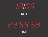 BRG Precision Calendar Clock 1.8", B Configuration