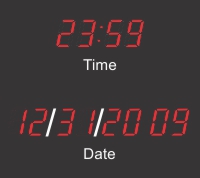 BRG Calendar Clocks with 2.5" LEDs