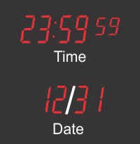 BRG's Calendar Clocks with 4" LEDs