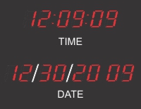 BRG Precision Calendar Clock 1.8", F Configuration