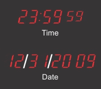 BRG Calendar Clocks with 2.5" LEDs