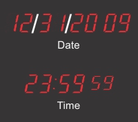 BRG Calendar Clocks with 2.5" LEDs