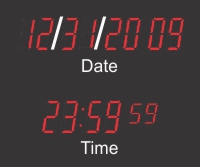 BRG Calendar Clocks with 4" LEDs