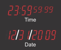 BRG Calendar Clocks with 4" LEDs