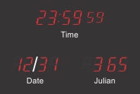 BRG Calendar Clocks with 2.5" LEDs